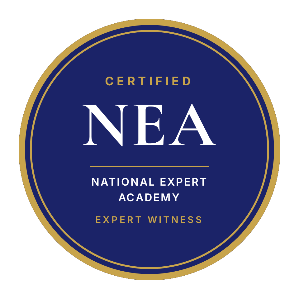 NEA Certified Expert Witness badge